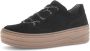 Gabor -art 73.351 17- dames-sneaker-zwart-suede - Thumbnail 1