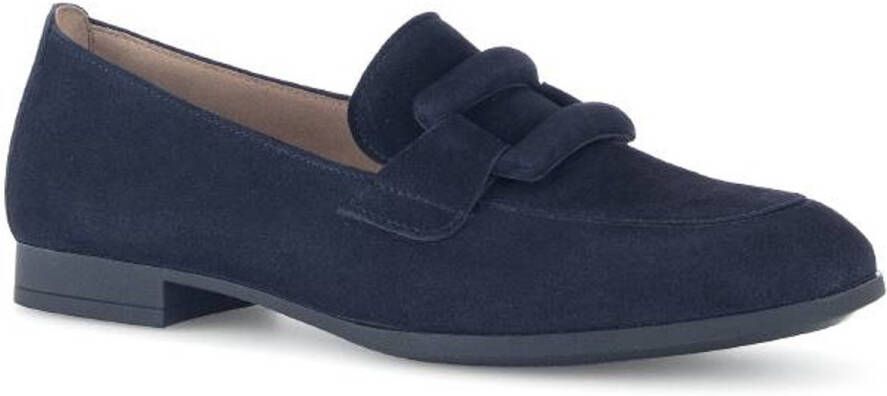 Gabor -art 75.273 16-dames-blauw-nubuck-instapper