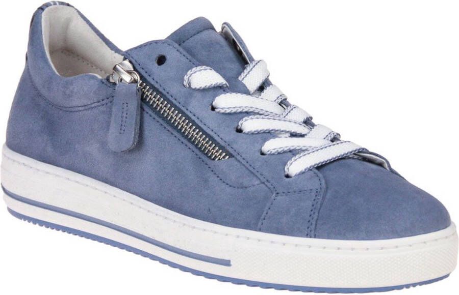 Gabor Plateausneakers Florence veterschoenen lage schoen met contraststiksels op de hiel g-breedte