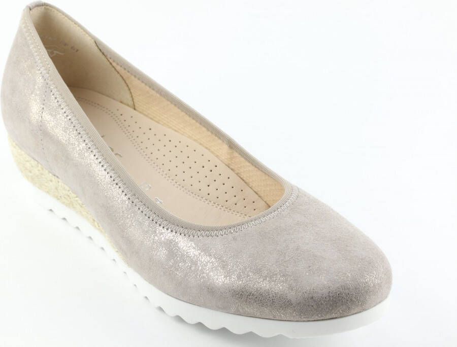Gabor Ballerina's goud - Schoenen.nl