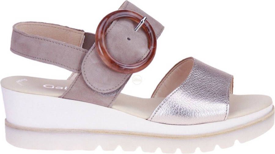 Gabor Gouden leren sandalen Multicolor Dames