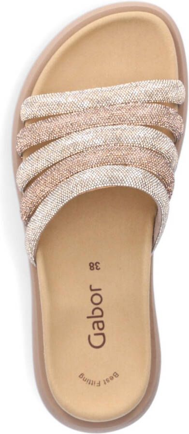 Gabor Slippers plateau zomerschoen slippers met best fitting-uitrusting
