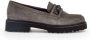 Gabor Grijze Velvet Loafers Stijlvol Comfortabel Gray Dames - Thumbnail 1
