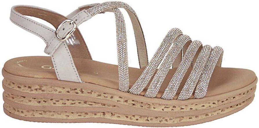 Gabor Best Fitting Sandaal Goud Strass