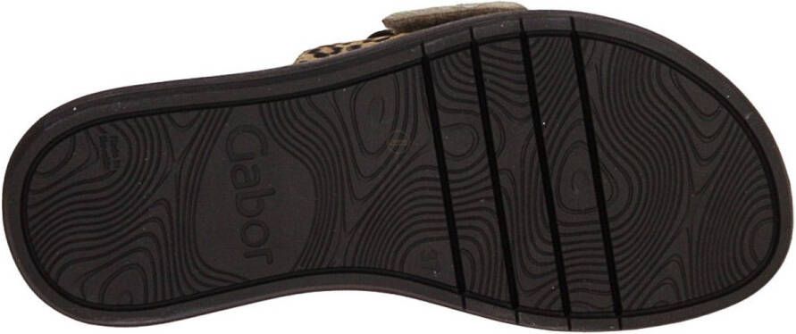 Gabor Slippers plateau zomerschoen slippers met grote decoratieve gesp