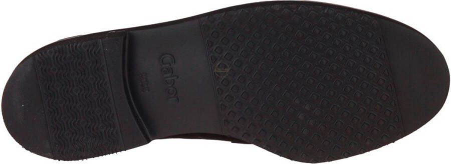 Gabor Zwarte Fluwelen Loafers Winterstijl Black Dames