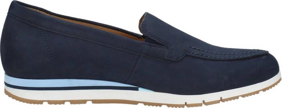 Gabor Blauwe Suède Comfort Ballerina Schoenen Blue Dames