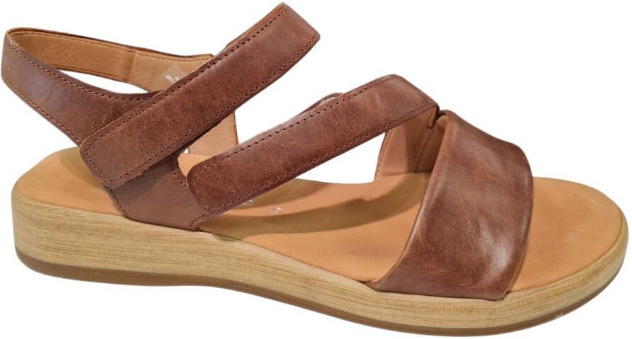 Gabor Bruine leren Dames Sandalen Bruin