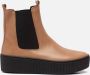 Gabor Chelsea boots Beige Leer 182313 Dames - Thumbnail 4