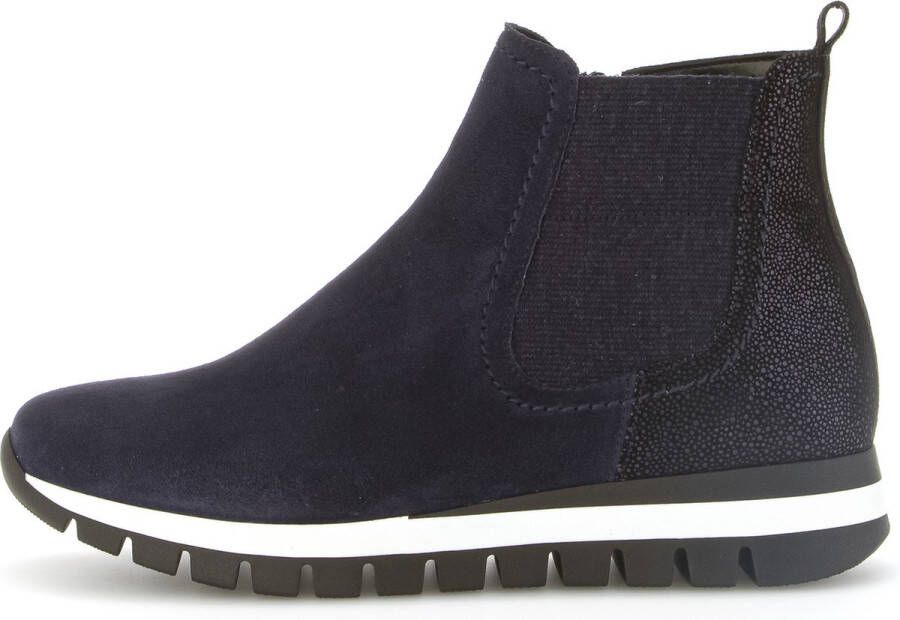 Gabor Chelsea boots blauw Suede Dames