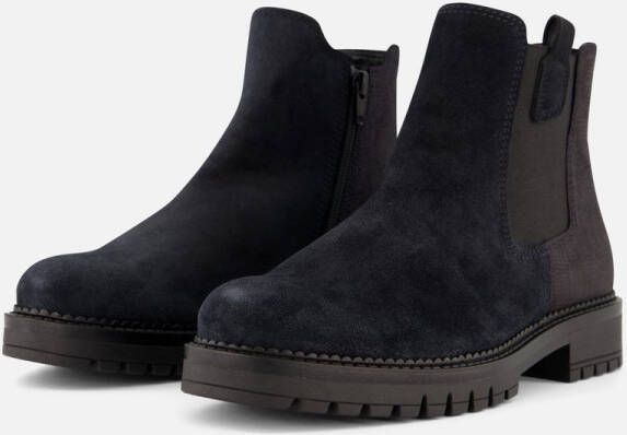 Gabor Chelsea boots blauw Suede Dames