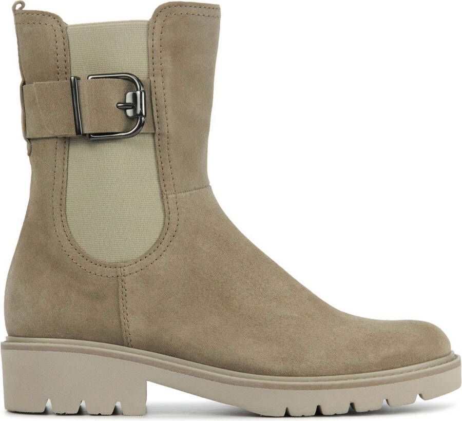 Gabor Chelsea boots Dames Laarzen Damesschoenen Suède 92.731 Zand