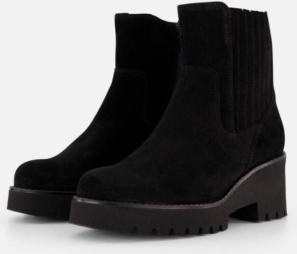 Gabor Chelsea boots zwart Suede Dames