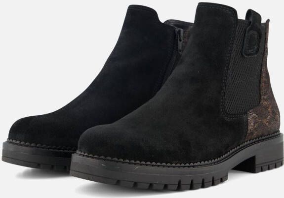 Gabor Chelsea boots zwart Suede Dames