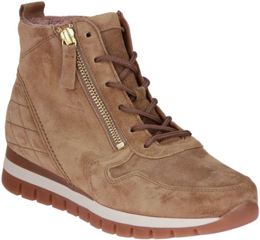 Gabor Comfort Hoge Sneaker Camel H-leest