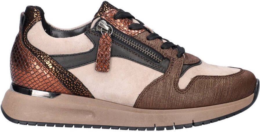Gabor Sneaker 76.466.40 Bruin Beige Combi Wijdte H