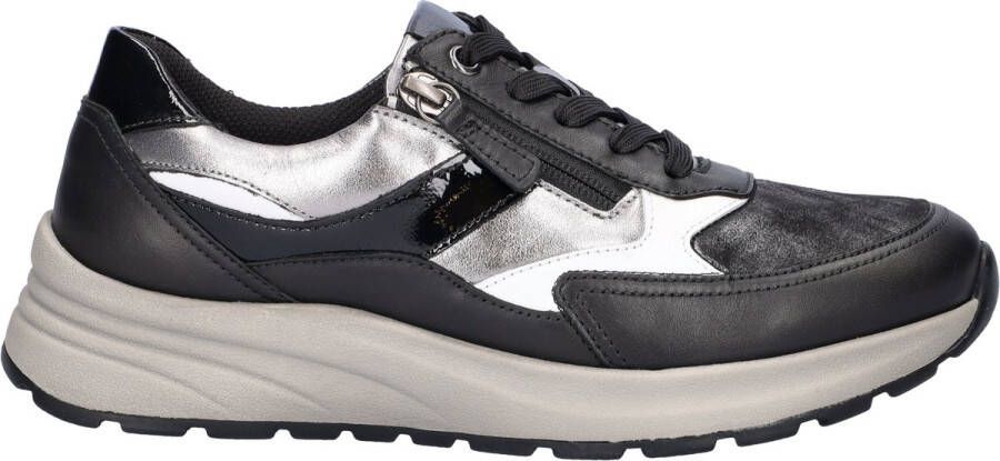 Gabor Comfort Optifit dames sneaker Zwart multi