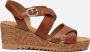 Gabor Comfort sandalen met sleehak cognac 231239 Dames - Thumbnail 1