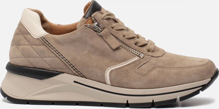 Gabor Sneakers Beige Suede 108341 Dames Suède