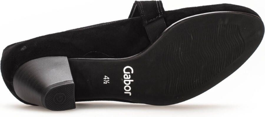 Gabor Bandschoen 36.149.47 Schwarz Suède Wijdte H Verwisselbaar Voetbed - Foto 3