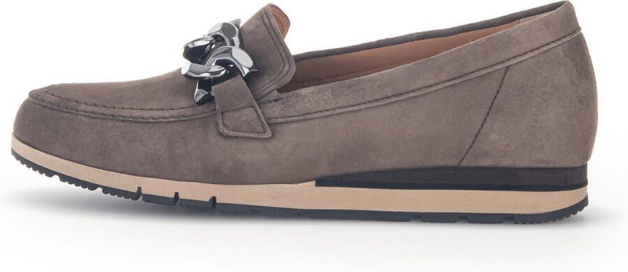 Gabor Velours Ballerina Sneaker Mocassin Stijl Brown Dames