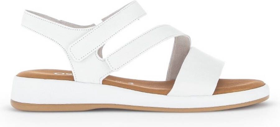Gabor Witte Leren Sandalen met Bandjes White Dames