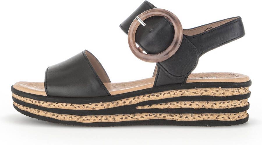 Gabor Zwarte Sandalen 550.2 Dames Black Dames