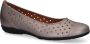 Gabor Gouden leren zomer ballerina schoenen Yellow Dames - Thumbnail 1