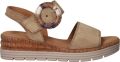 Gabor Sleehaksandaaltjes Genua zomerschoen bandensandaal comfortabele schoen in breedte g (=wijd) - Beige