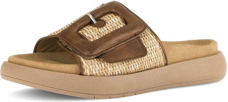 Gabor -Dames beige slippers & muiltjes
