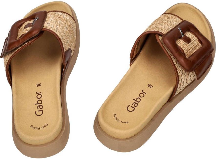 Gabor -Dames beige slippers & muiltjes