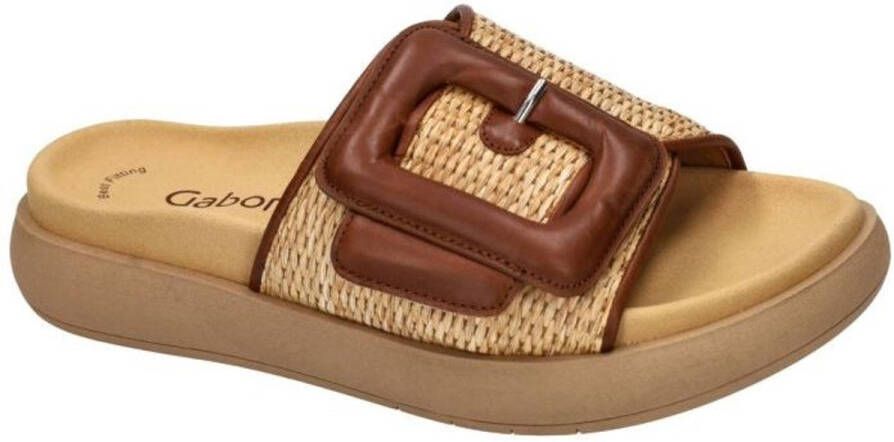 Gabor -Dames beige slippers & muiltjes