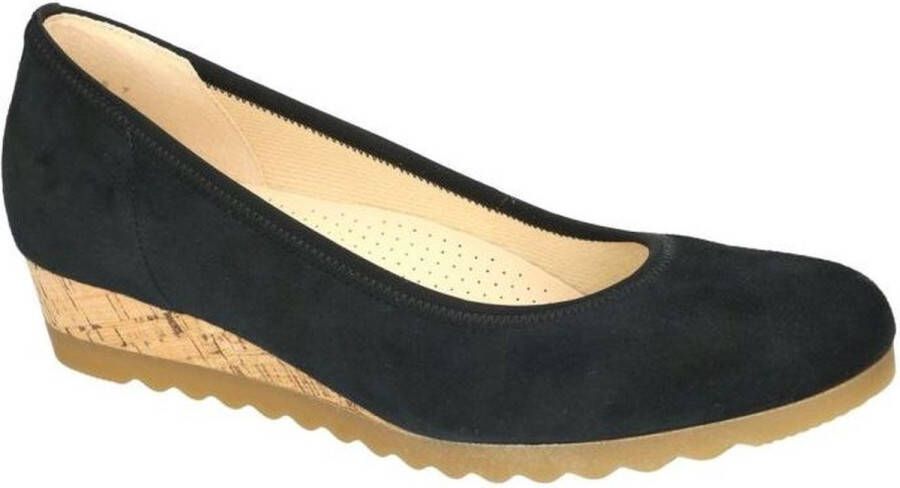 Gabor -Dames blauw donker ballerina's & mocassins