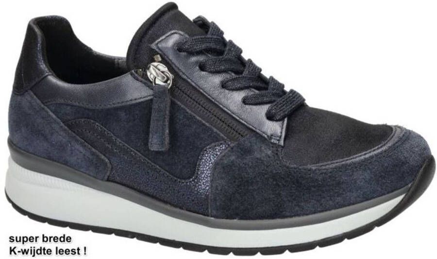 Gabor -Dames blauw donker sneakers