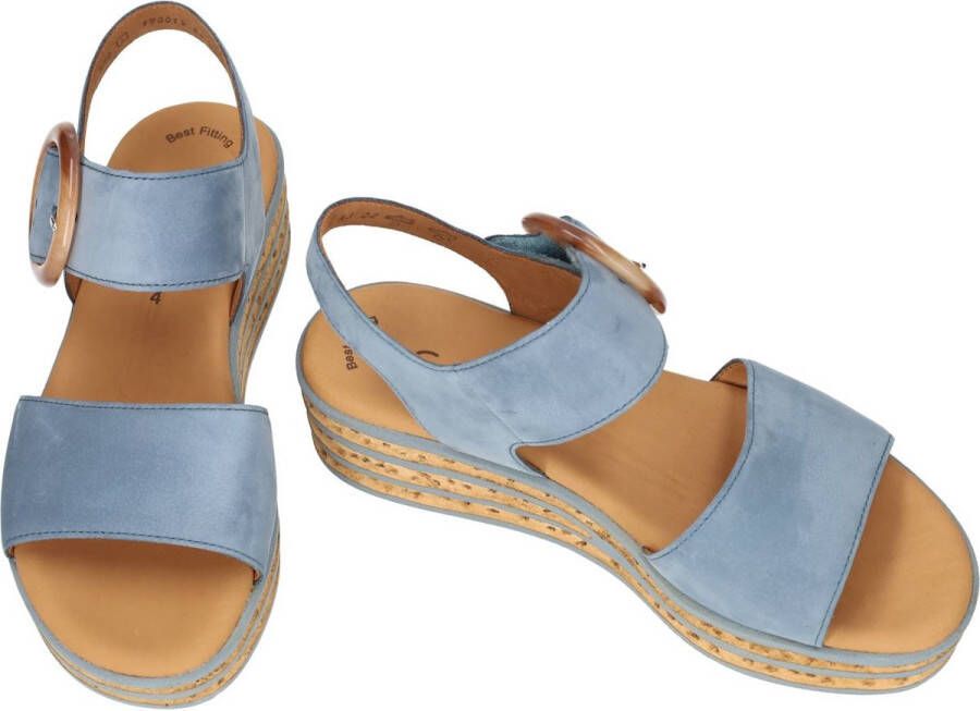 Gabor -Dames blauw licht sandalen