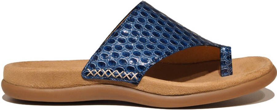 Gabor -Dames blauw slippers & muiltjes