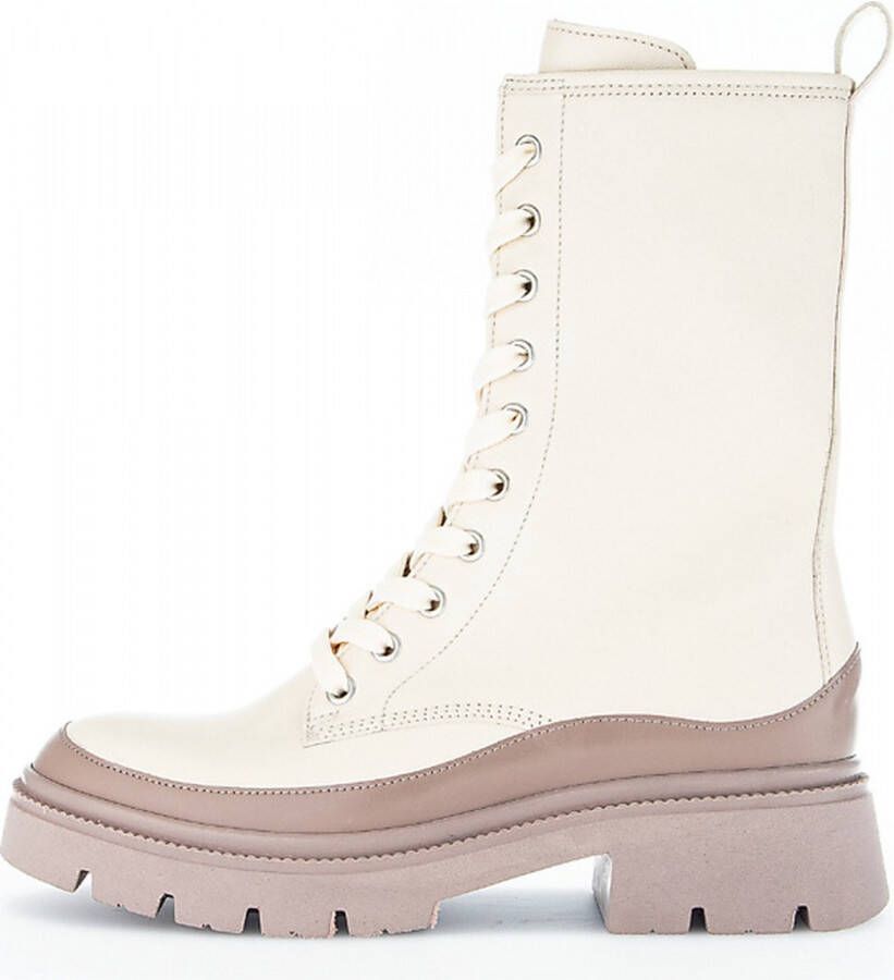 Gabor Veterschoenen Hoog Veterschoenen Hoog gebroken wit