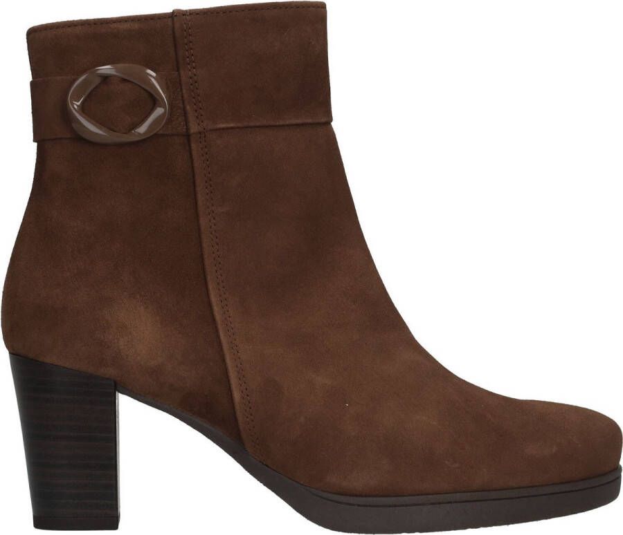 GABOR Enkellaarsjes Dames 083 Maat: 39 Materiaal: Suède Kleur: Bruin - Foto 3