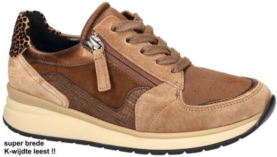 Gabor -Dames bruin sneakers