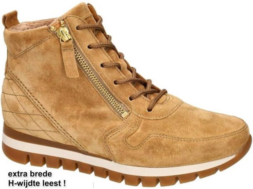 Gabor Comfort Hoge Sneaker Camel H-leest