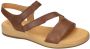 Gabor Moderne Comfortabele Leren Sandalen Brown Dames - Thumbnail 1
