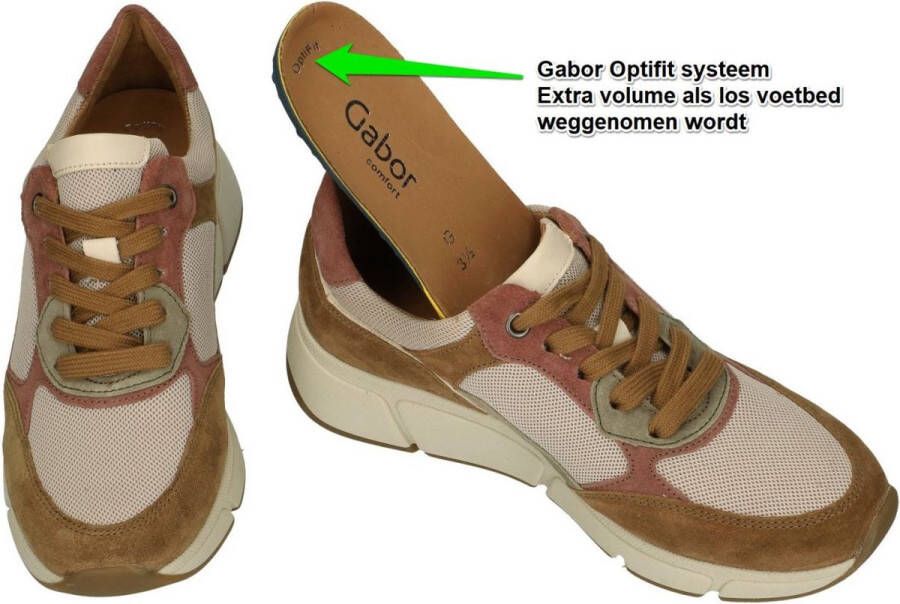 Gabor -Dames combinatie kleuren sneakers - Foto 1