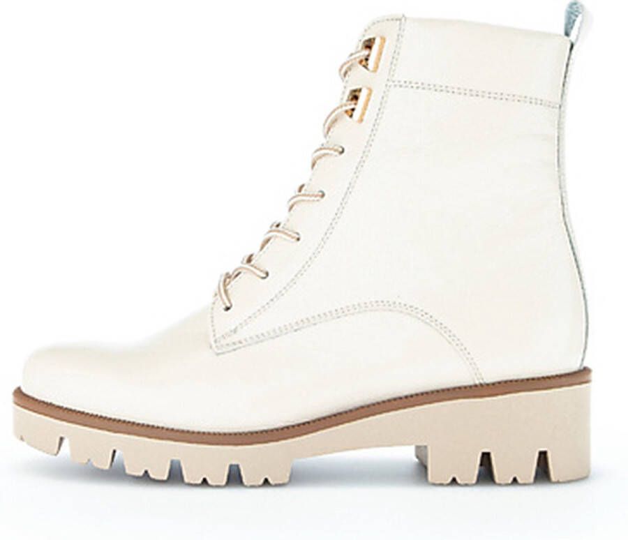 Gabor Comfort Offwhite Veterboot H-Leest Beige Dames