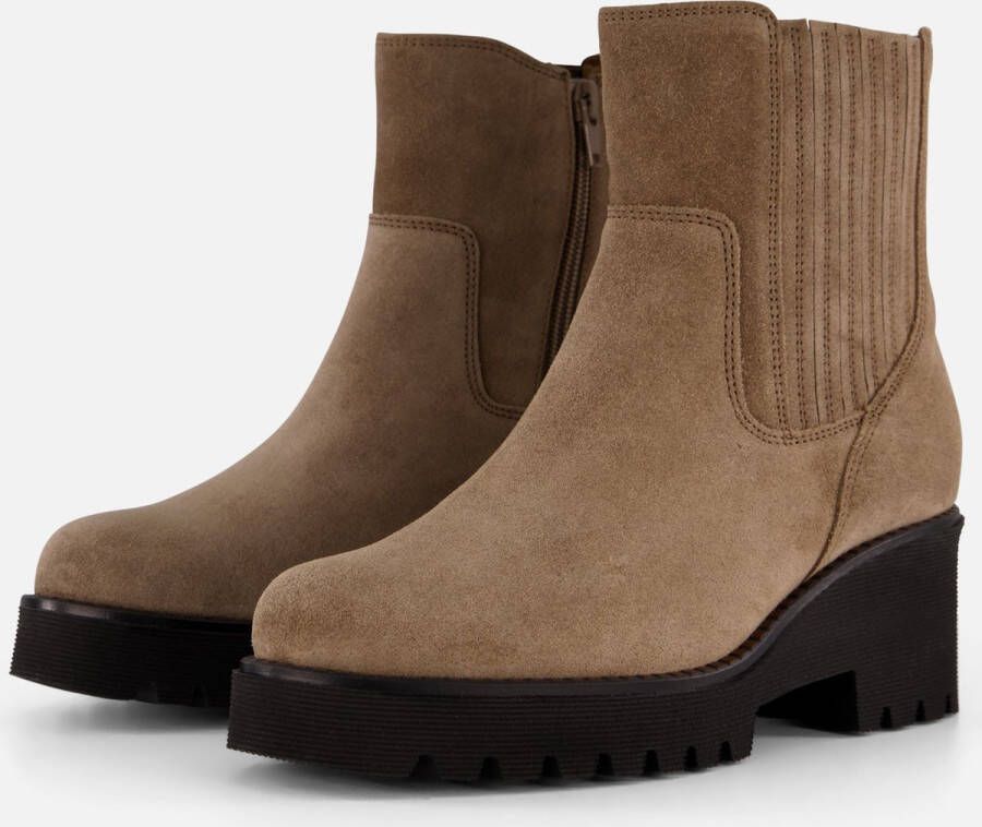 GABOR Chelsea Boots Dames 621.2 Maat: 38 Materiaal: Suède Kleur: Taupe - Foto 2