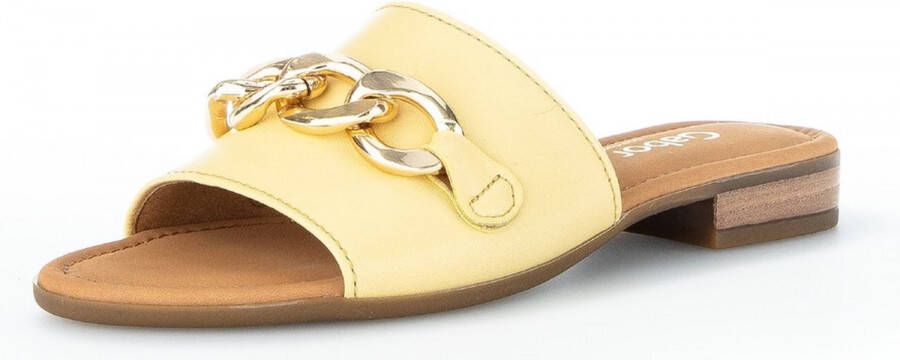 Gabor Comfortabele dames slippers Yellow Dames