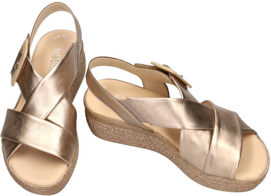Gabor -Dames goud sandalen