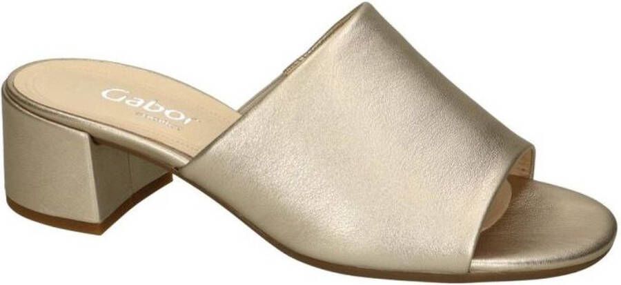 Gabor -Dames goud slippers & muiltjes