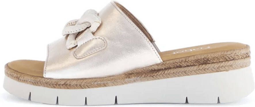 Gabor -Dames goud slippers & muiltjes