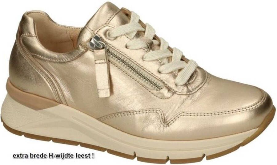 Gabor Gouden Lage Sneaker 587 Comfort Collectie Yellow Dames