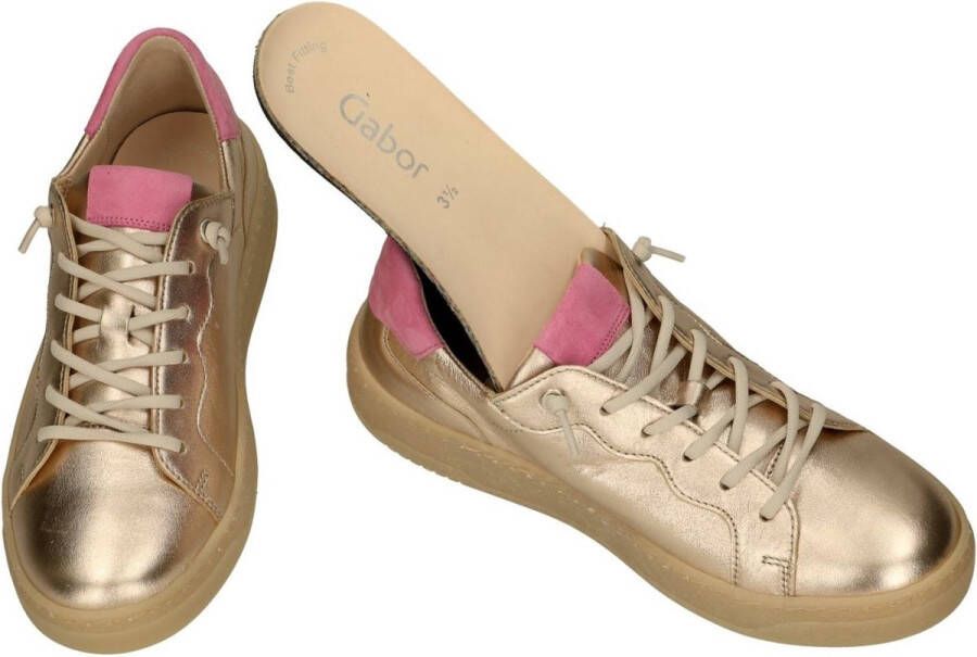 Gabor -Dames goud sneakers